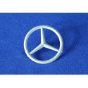 Estrella plateada de Mercedes para coche de pedales Rolly Toys, recambio oficial de plástico resistente.