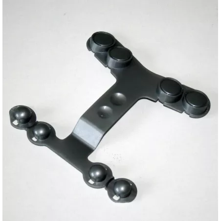 Lámpara de cristal Deutz plateada, accesorio realista para tractor de juguete Rolly Toys.