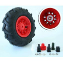 Rueda neumática de repuesto original de 6 pulgadas 310-95 derecha para tractor de pedales Rolly Toys.