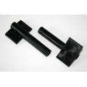 Zapatas de freno negras originales para tractor de juguete Unimog de Rolly Toys.
