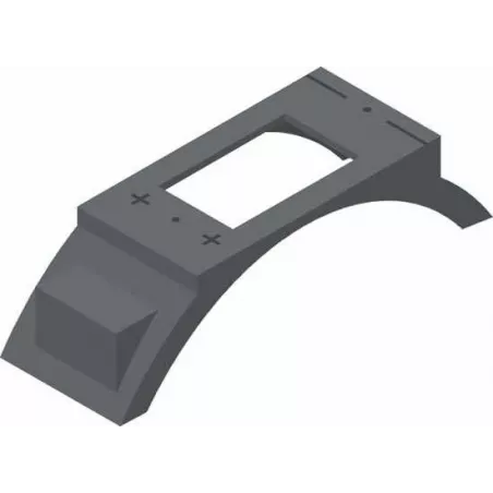 Guardabarros trasero original para tractor de juguete rollyUnimog, resistente al barro y suciedad.