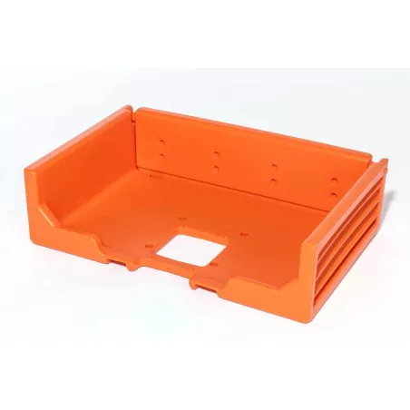 Rampa niveladora premontada amarilla Rolly Toys para tractores de juguete infantiles en plástico resistente.
