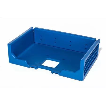 Rampa niveladora azul Rolly Toys de plástico resistente para tractores de juguete.