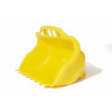 Remolque cuenco basculante amarillo con ruedas X-Trac Premium para tractor de juguete Rolly Toys.