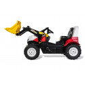 Tractor de pedales infantil Steyr 6300 Terrus CVT con pala cargadora delantera para niños de 3 a 8 años.
