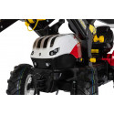 Tractor de pedales infantil Steyr 6300 Terrus CVT con pala cargadora delantera para niños de 3 a 8 años.