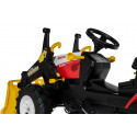 Tractor de pedales infantil Steyr 6300 Terrus CVT con pala cargadora delantera para niños de 3 a 8 años.