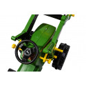 Tractor de pedales John Deere 7310R de Rolly Toys con cargador frontal para niños de 3 a 8 años.