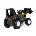 Tractor a pedales RollyFarmtrac Premium II Valtra con pala frontal para niños de 3 a 8 años.