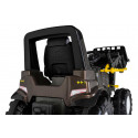 Tractor a pedales RollyFarmtrac Premium II Valtra con pala frontal para niños de 3 a 8 años.