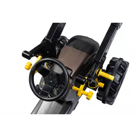 Tractor a pedales RollyFarmtrac Premium II Valtra con pala frontal para niños de 3 a 8 años.