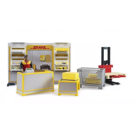 Tienda bworld DHL | Centro de paquetería con montacargas