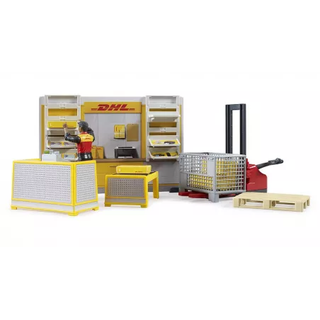 Tienda bworld DHL | Centro de paquetería con montacargas