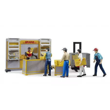 Tienda bworld DHL | Centro de paquetería con montacargas