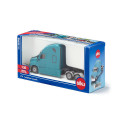 Camión a escala 1:50 Freightliner Cascadia azul Miami con detalles cromados Siku Super