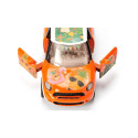 Coche de juguete MINI Countryman de Siku personalizable con pegatinas de verano y puertas practicables.