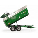 Remolque agrícola Rolland Rollspeed 6835 verde a escala 1:32 de metal para coleccionistas.