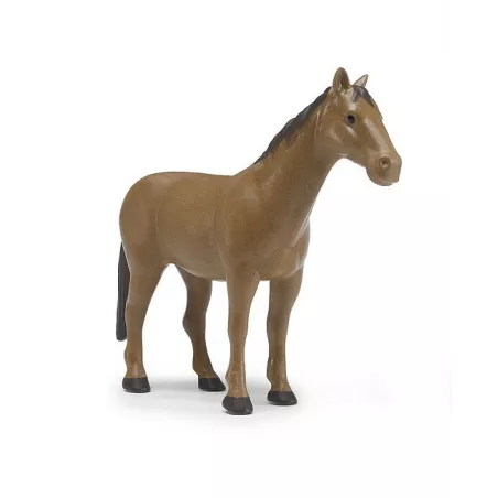 Caballo marrón | Figura equina de juguete en ABS resistente