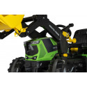 Tractor a pedales Rolly Farmtrac Premium II Deutz 8280 TTV con cargador frontal para niños de 3 a 8 años.