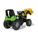 Tractor a pedales Rolly Farmtrac Premium II Deutz 8280 TTV con cargador frontal para niños de 3 a 8 años.