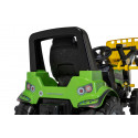 Tractor a pedales Rolly Farmtrac Premium II Deutz 8280 TTV con cargador frontal para niños de 3 a 8 años.