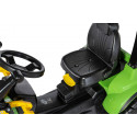 Tractor a pedales Rolly Farmtrac Premium II Deutz 8280 TTV con cargador frontal para niños de 3 a 8 años.