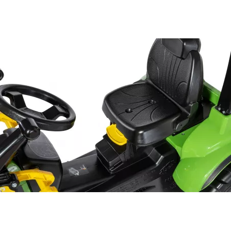 Tractor a pedales Rolly Farmtrac Premium II Deutz 8280 TTV con cargador frontal para niños de 3 a 8 años.