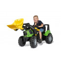 Tractor a pedales Rolly Farmtrac Premium II Deutz 8280 TTV con cargador frontal para niños de 3 a 8 años.