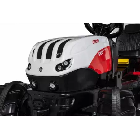 Tractor de pedales para niños Steyr 6300 Terrus CVT de Rolly Toys, juguete agrícola ergonómico.
