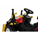 Tractor a pedales Steyr 6300 Terrus CVT con pala frontal de juguete para niños.