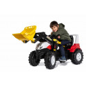 Tractor a pedales Steyr 6300 Terrus CVT con pala frontal de juguete para niños.