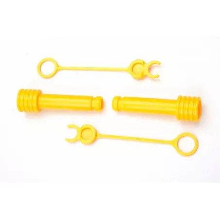 Bolsa con dos tornillos y dos clips de repuesto para tractores de pedales Rolly Toys.