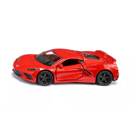 Réplica a escala 1:50 del Chevrolet Corvette Stingray C8 de Siku, miniatura de metal coleccionable.
