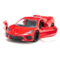Réplica a escala 1:50 del Chevrolet Corvette Stingray C8 de Siku, miniatura de metal coleccionable.