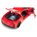 Réplica a escala 1:50 del Chevrolet Corvette Stingray C8 de Siku, miniatura de metal coleccionable.