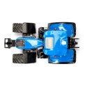 Tractor de juguete New Holland T7.315 HD de Siku a escala 1:32 en metal azul con cabina desmontable.