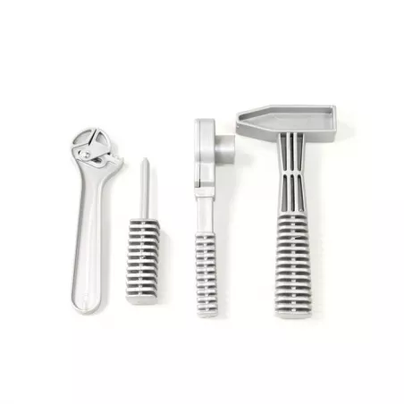 Kit de herramientas de juguete de plástico Peg-Pérego para vehículos infantiles.