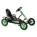 Kart a pedales Dino-Cars Speedy BF1 negro y verde para niños de 3 a 12 años con chasis metálico resistente