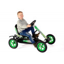 Kart a pedales Dino-Cars Speedy BF1 negro y verde para niños de 3 a 12 años con chasis metálico resistente