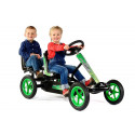 Kart a pedales Dino-Cars Speedy BF1 negro y verde para niños de 3 a 12 años con chasis metálico resistente