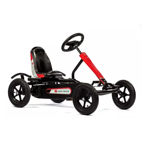 Kart de pedales infantil Speedy Massey Ferguson de Dino-Cars con diseño de tractor agrícola rojo.