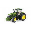 Tractor de juguete John Deere 7R 350 de Bruder con detalles realistas y puertas operables.