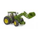 Tractor de juguete John Deere 7R 350 a escala 1:16 con cargador frontal funcional Bruder.