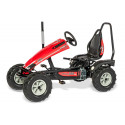 Kart a pedales Track BF1 con estructura metálica robusta y barra antivuelco para niños al aire libre.