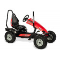 Kart a pedales Track BF1 con estructura metálica robusta y barra antivuelco para niños al aire libre.