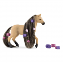 Yegua andaluza de juguete Schleich Beauty Horse con crin larga y accesorios para peinar