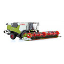 Miniatura a escala 1:32 de la cosechadora Claas Trion 720 Montana de Wiking en metal fundido para coleccionistas.