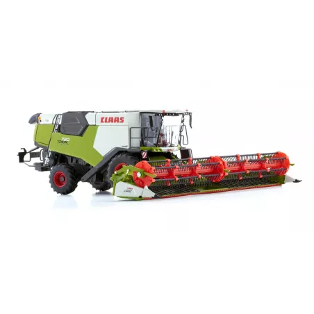 Miniatura a escala 1:32 de la cosechadora Claas Trion 720 Montana de Wiking en metal fundido para coleccionistas.