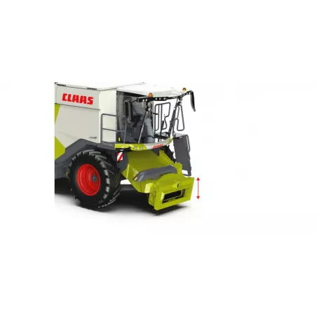 Miniatura a escala 1:32 de la cosechadora Claas Trion 720 Montana de Wiking en metal fundido para coleccionistas.
