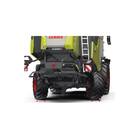 Miniatura a escala 1:32 de la cosechadora Claas Trion 720 Montana de Wiking en metal fundido para coleccionistas.